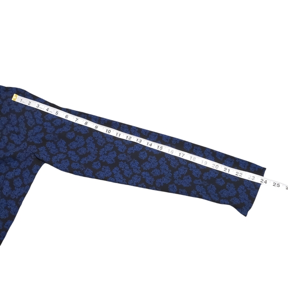 Elizabeth and James Blue Floral Long Sleeve Maxi Dress Small Boho Shabby Goth - Picture 11 of 13